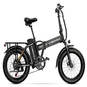 새로운 사이버벨로 1000W 접이식 전기 자전거, 48V 20.8AH 대용량 탈착식 배터리 전기 자전거, 30+MP..