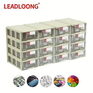 LEADLOONG 8/16pcs 14x9x4cm/5.5x3.5x1.5Inch 나사 부품 공예 스레드 주최자 미니 서랍 홈 조직 및 보관함