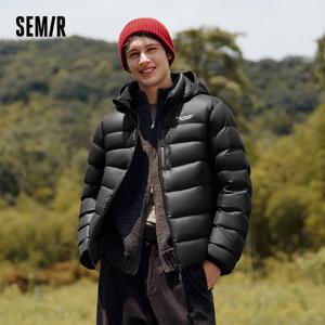 세미르 다운 재킷 남성용 겨울 90% 다운 충전 경량 구스 다운 2025 신상 커플 탈부착 후드 아우터웨어 남성복