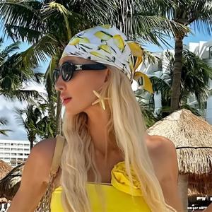 여성용 고급 브랜드 실크 스카프 사틴 반다나 여름용 부드러운 네크리치프 히잡 헤어 스카프