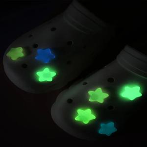 나막신용 7개 세트 야광 별 분리형 액세서리 신발 참 장식