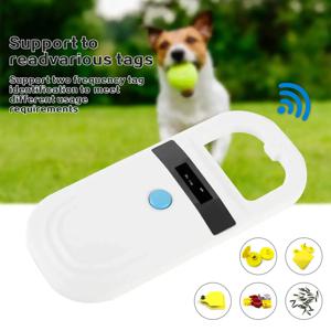 동물 RFID 리더 134.2KHz 125kHz 블루투스 애완 동물 고양이 개 마이크로 칩 스캐너 FDX-B 유리 칩 식별 태그 리더