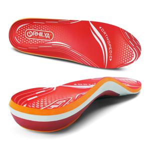 정형외과 스포츠 깔창 발바닥 근막염 플랫 발 높은 아치 지원 남성 여성 운동화 Orthotic Plantillas 삽입 신발 단독