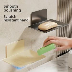 알루미늄 합금 비누 받침대 욕실 비누 접시 배수구 포함 벽걸이형 비누 상자 욕실 액세서리