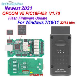 OPCOM 플래시 펌웨어 업데이트 CAN BUS OP COM 1.70, Opel 2021 OBD OBD2 스캐너, 자동차 진단 도구, V5 V1.70 PIC18F458 FTDI