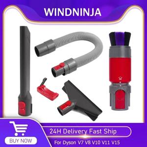 다이슨 아웃사이즈 V7 V8 V10 V11 V15 진공 청소기용 셀프 클리닝 소프트 브러슬 먼지 제거 브러시 유연한 연장 호스