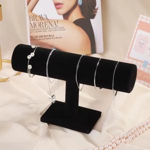 1PC 벨벳 팔찌 디스플레이 랙 쥬얼리 랙 팔찌, 시계 보관 랙, 데스크탑 수직 쥬얼리 디스플레이 랙, 디스플레이 소품