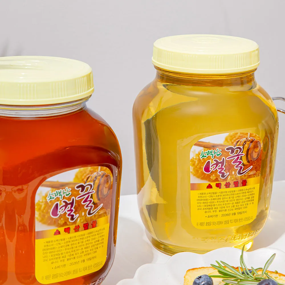 [더조은] 소백산 사양벌꿀 (아카시아향+야생화향) 각 2.4kg