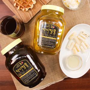 프리미엄 햇꿀! 백두대간 천지벌꿀 아카시아향꿀 2.4kg 대용량