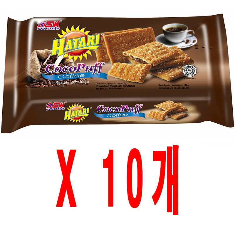 하타리 코코퍼프 커피맛 10개