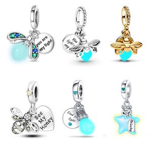 DIY 팔찌에 대 한 코끼리 구슬과 925 스털링 실버 무지개 딱따구리 동물 펜 던 트 생일 선물 아이디어 만들기