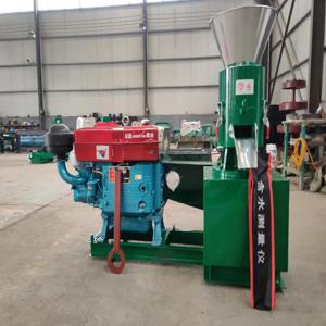 새로운 디젤 가스 오일 피드 펠렛 기계를 가공하는 생선 공장 공장용 자동 플랫 다이 과립기 팔레타이저