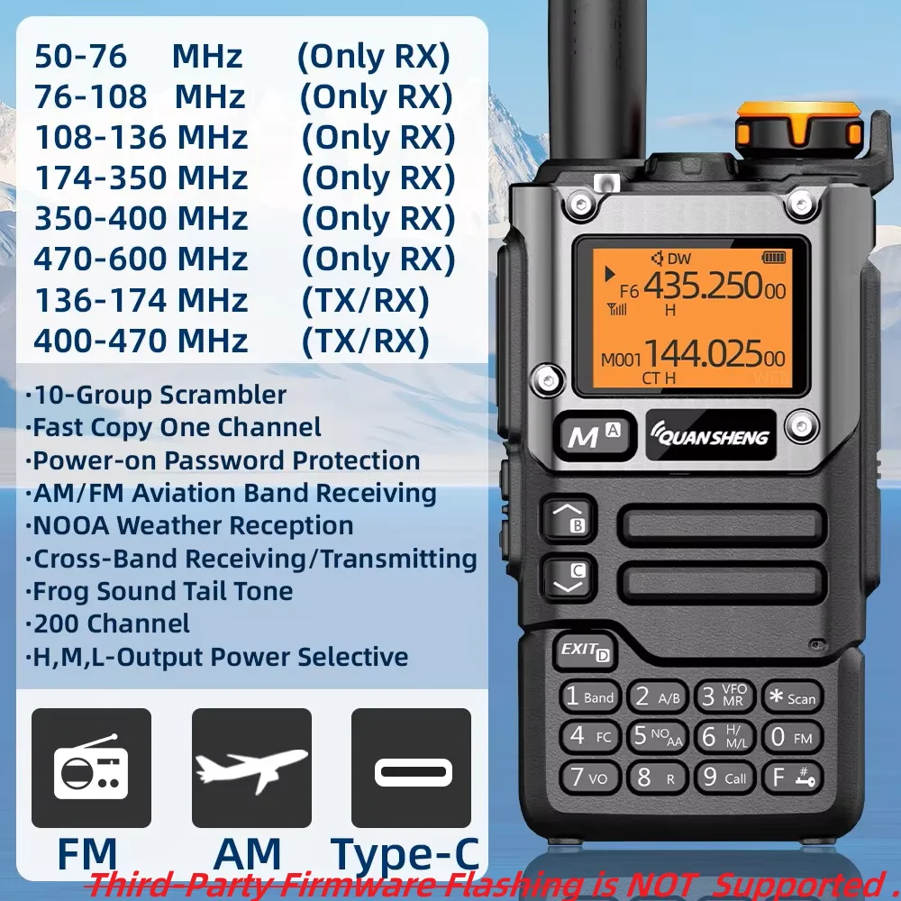 Quansheng UV K5 (8) 워키토키, 휴대용 Am Fm 양방향 라디오 커뮤테이터 스테이션, 아마추어 햄 무선 세트, 장거리 리시버
