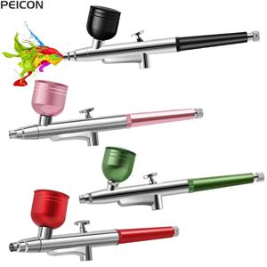 미니 에어브러시 스프레이 건, 모델 케이크 페인팅용, 0.3mm 노즐, 휴대용 에어브러시 스프레이 건, 세척 키트 포함