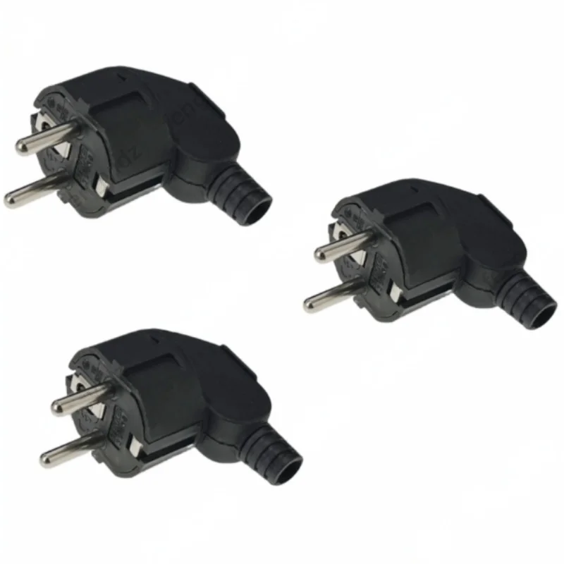 3 Pcs 4.8mm EU Schuko, 교체 및 재배선 가능 250V 16A IP44 전원 연장 케이블용 소켓 커넥터