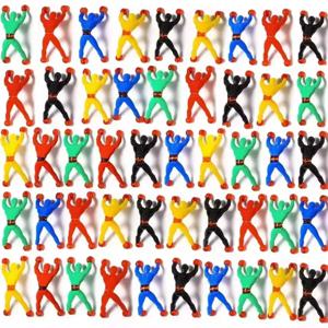 10/100개 신기한 벽타기 인형 남자아이 어린이 생일 파티 선물 용품 피냐타 필러 간식 가방 선물