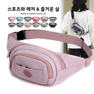 방수 옥스포드 패브릭 여성 허리 가방 캐주얼 다층 비즈니스 머니 백 가슴 가방 레저용 작은 천 가방