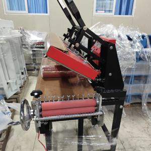 리본 직조 끈 250x1000MM 용 가열 전송 프레스 인쇄 기계 상단 하단 핫 스탬핑 양면 호일 프린터