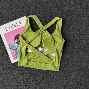 여성의 충격 흡수 스포츠 브래지어 모여 디자인 러닝 피트니스 조끼 속옷 활성 여성을위한 빠른 건조 편안한 브래지어