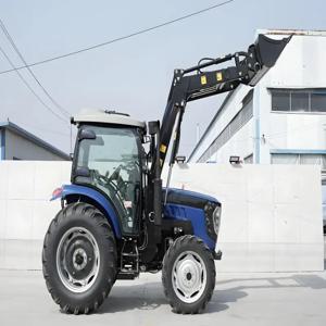 팩토리 아울렛 100마력 4륜구동 농업용 휠 트랙터 농업용 경운기 고급 에어컨 운전석