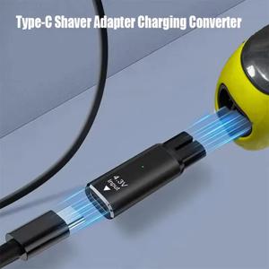 5V Type-C 면도기 어댑터 충전 변환기 충전 어댑터 Type C 충전 커넥터 어댑터 USB-C 면도기 충전 변환기