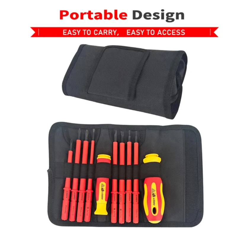 10pcs 드라이버 세트, 수리 및 장식, 악기 수리, 가정용 자동차, 자동차 수리 도구, 천 가방. 크리스마스 할로윈 선물