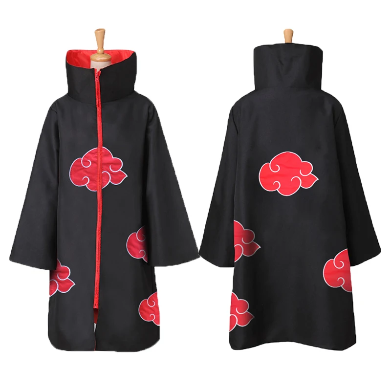 애니메이션 Hokage Akatsuki 코스프레 닌자 의상 망토 머리띠 Pain Uchiha Itachi Sasuke Sasori Kakuzu Comic Con Clothes