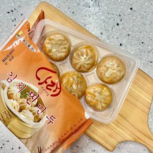 나래 트레이 3분 김치만두 6개입 168g + 맛미 미니간장 증정(갯수랜덤)