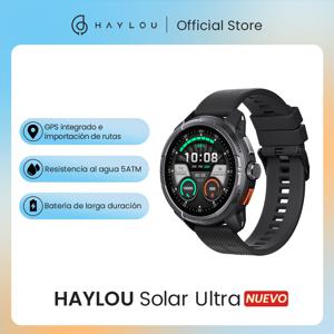 HAYLOU Solar Ultra GPS 스마트워치 1.6인치 AMOLED 디스플레이 5ATM 방수 내장 GPS 블루투스 전화 통화 스포츠 스마트워치