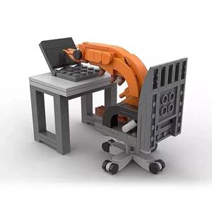 시티 시리즈 가구, MOC 빌딩 블록, 컴퓨터 테이블, 코니스, 소파 세트, 바비큐 그릴, 빌딩 블록 모델, 어린이