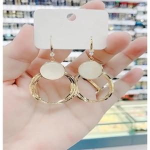 IA BEAR 디자인 롱 귀걸이 Personali Sle 2025 새로운 Faion 테마 쥬얼리 Accory 여름 컬렉션 기타 소재