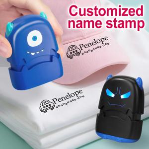 맞춤형 어린이 이름 도장 - 의류 태그, 책 및 공예품, 장난감, 학용품용 개인 맞춤 방수 잉크
