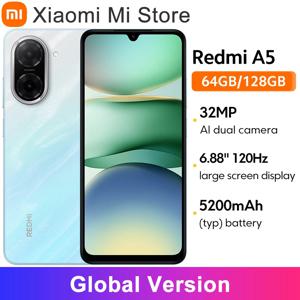 【브랜드+】글로벌 버전 레드미 A5 유니소크 T7250 프로세서 32MP 메인 카메라 6.88인치 대형 화면 15W 고속 충전 지원