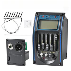 미웨이어 4/5 밴드 기타 픽업 EQ 이퀄라이저 피에조 픽업 LCD 디스플레이 튜닝 기능 기타 프리앰프 픽업