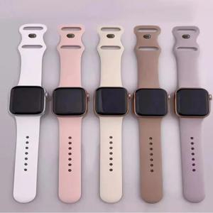 애플 워치 밴드용 실리콘 스트랩, 스포츠 손목 팔찌, iwatch 시리즈 8, 7, se, 3, 4, 5, 6, 9, 울트라 2, 49mm, 44mm, 40mm, 45mm, 41mm, 42-38mm