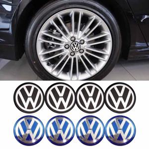4pcs 56/60/65/70/75/90/120mm 자동차 휠 센터 캡 데칼 허브 스티커 VW 골프 5 6 7 폴로 Passat Tiguan CC Bettle Bora Touran
