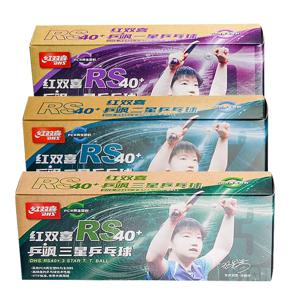 DHS RS40+ 탁구공 PCR 재활용 플라스틱 3성 ITTF 승인 탁구공 1/2/3성 WTT