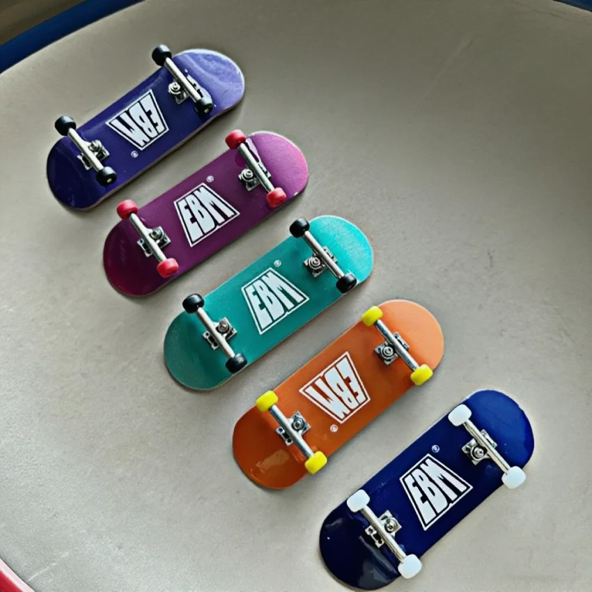 34mm 다채로운 나무 핑거보드, 프로 메이플 데크, 테크 데크 트럭 포함, 성인용 트릭, 스케이터 청소년 및 소년들을 위한 선물