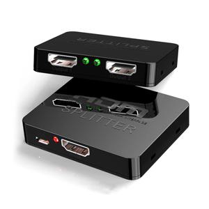 4K HDMI 호환 분배기 1 in 2 출력 어댑터 HDMI 호환 1x2 듀얼 모니터 HDTV DVD PS3 Xbox용 풀 HD 1-2 증폭기