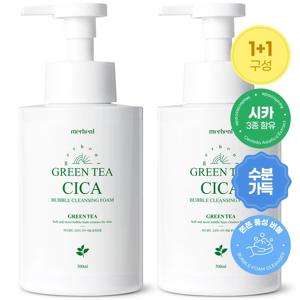 1+1 메르헨트 그린티 시카 버블 폼클렌징 500ml 약알칼리 딥클렌징 세안제