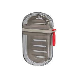 1/3PCS 여행 컨테이너 접시 트레이에 대 한 휴대용 플라스틱 비누 케이스 배수구와 여행 비누 접시 커버와 휴대용 비누 홀더