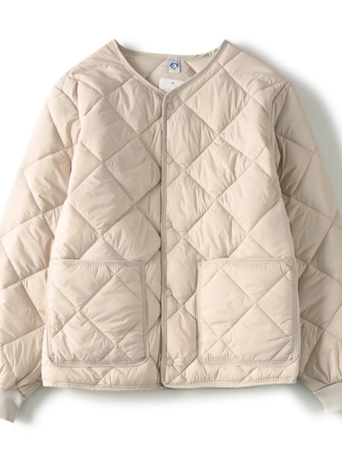 남성용 따뜻한 면 재킷 캐주얼 스타일 퀼팅 디자인 가을 겨울 아우터웨어 청년 패션 스탠다드 핏 긴팔 코트