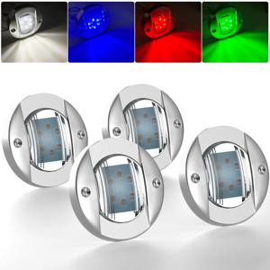 3인치 6LED 원형 선박용 조명등 12V 선미/선미부/데크등 (요트, 소형 보트, 범선, 폰툰선, 화물선용)