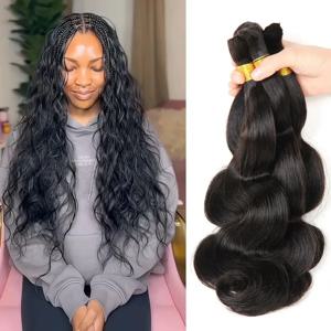 바디 웨이브 벌크 헤어 브레이딩용 50g 100% 무가공 헤어 익스텐션 노 웨프트 헤어 벌크 브레이드용 생머리 묶음 여성용