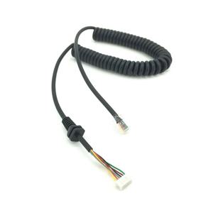 Yaesu MH-48A6J FT-90R FT-1802 FT-7800 FT-8800 FT-8900R 자동차 라디오용 휴대용 PTT 마이크 교체 6핀 스피커 마이크 케이블