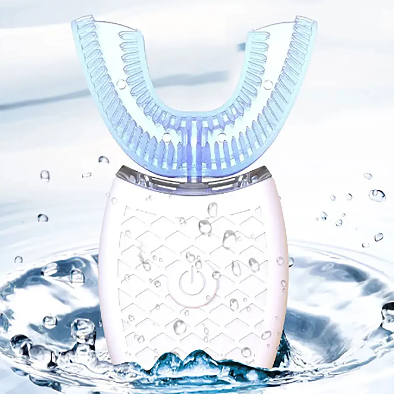 U형 칫솔 360도 지능형 실리콘 헤드 음파 전동 칫솔 자동 USB 충전 방수 칫솔