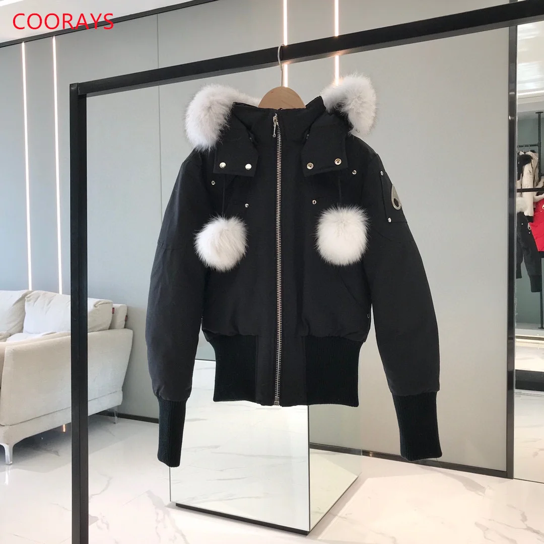 여성용 캐나다산 다운 재킷, 겨울 방수 코트, 90% 거위털 여성 재킷, 파커 익스페디션 코트 -30도용 °