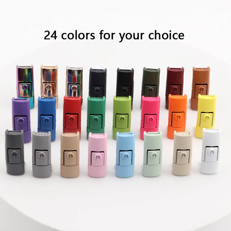 새로운 다채로운 신발 끈 프레스 버클 금속 신발 끈 클립 프레스 잠금 어린이 성인 신발 액세서리 AF1 운동화 키트 금속 끈 팁