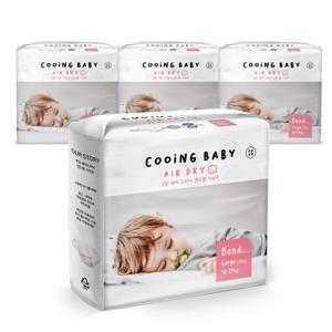 쿠잉 에어드라이 밴드 기저귀 대형(L) 26매 4팩 (10kg ~ 14kg)