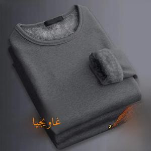 두꺼운 양털 따뜻한 탑 남성 작업복 긴 소매 속옷 티셔츠 기본 레이어 셔츠 가을 겨울 실내 활동용